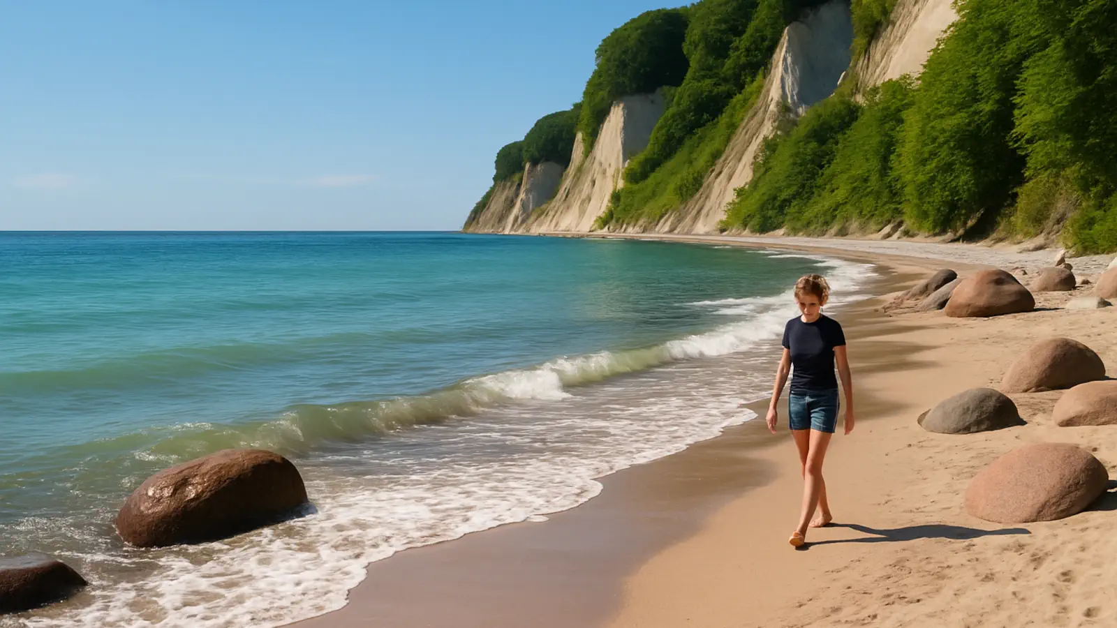 Baden und Strandspaziergänge