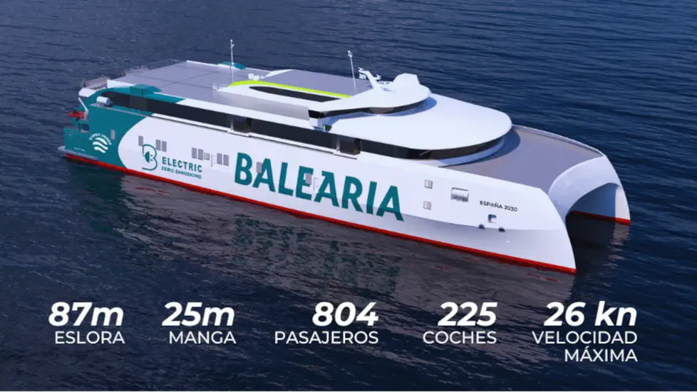 Balearia elektrische Schnellfähre