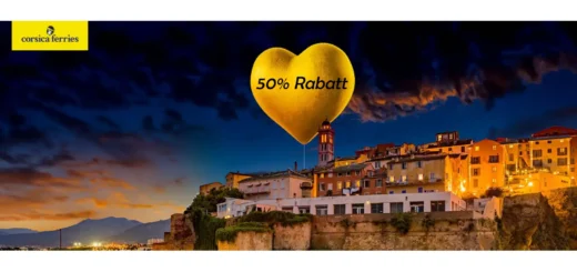 Corsica Ferries 50% Rabatt zum Valentinstag 2024