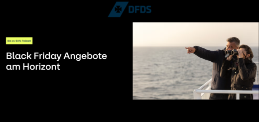 DFDS Black Friday 2025 mit 50% Rabatt auf Minikreuzfahrt und 25% Rabatt auf Fährverbindungen ins Baltikum und nach England.
