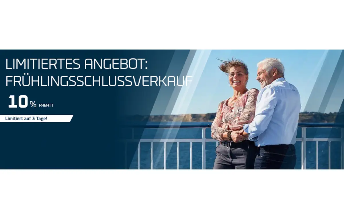 DFDS Frühlingsschlussverkauf mit 10% Rabatt