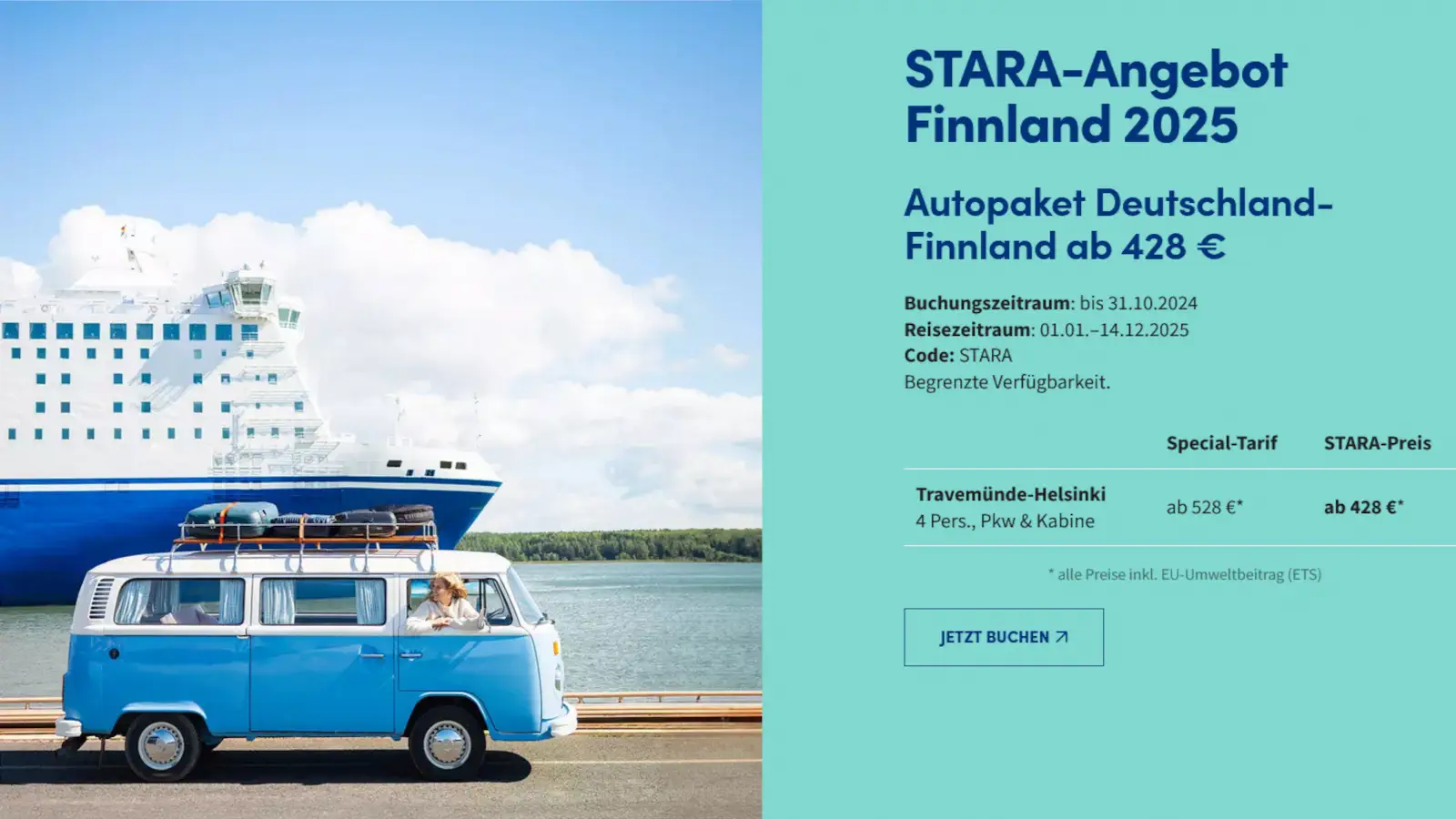 Finnlines Star Club Angebot für Fähren nach Finnland.