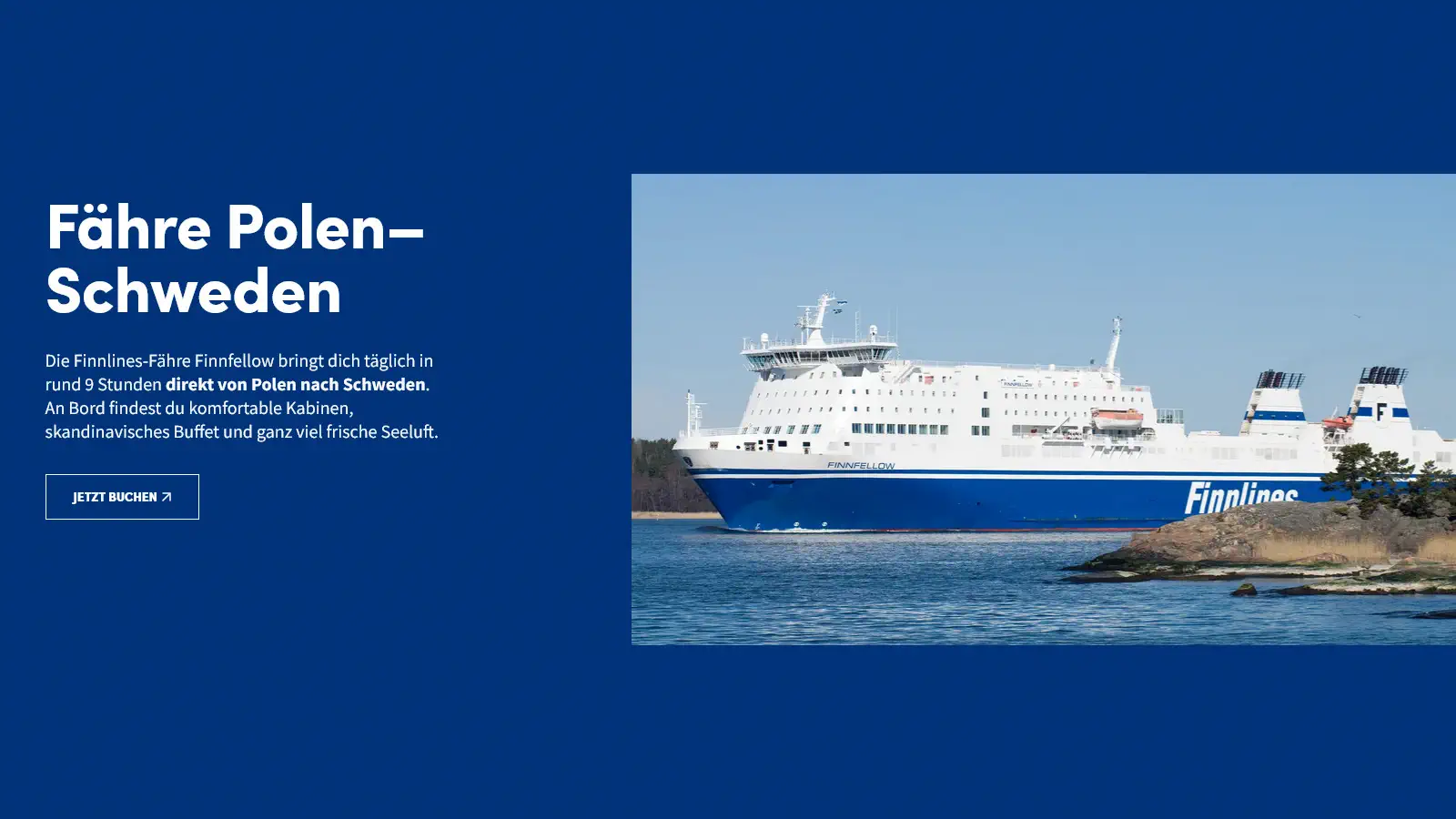 Finnlines Super Sparpreis Angebot für die neue Fähre von Polen nach Schweden