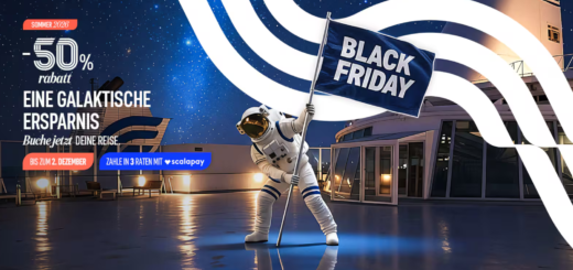 Grandi Navi Veloci - GNV Black Friday 2025 mit 50% Rabatt auf alle Fährverbindungen