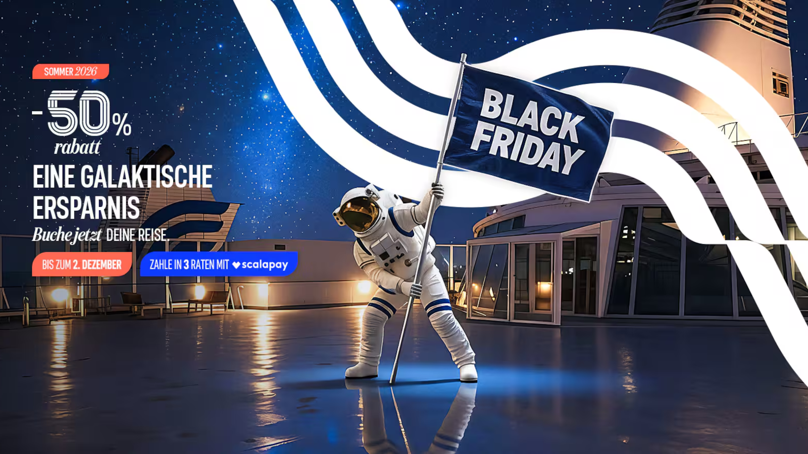 Grandi Navi Veloci - GNV Black Friday 2025 mit 50% Rabatt auf alle Fährverbindungen