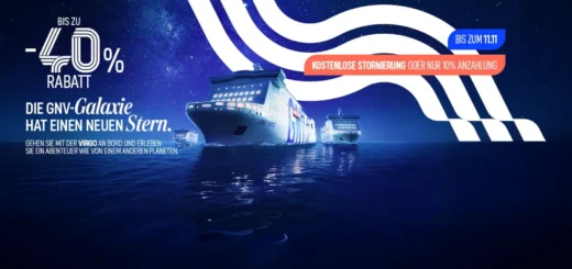 GNV Angebot mit 40% Rabatt auf Fähren nach Sardinien und Sizilien.