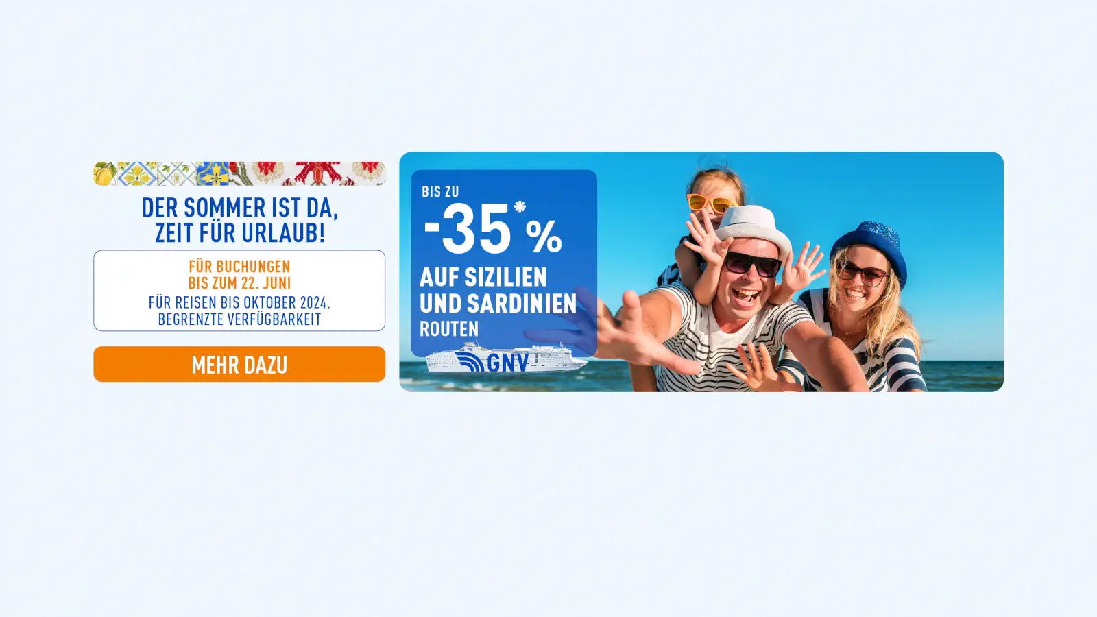 GNV Flashsale mit 35% Rabatt