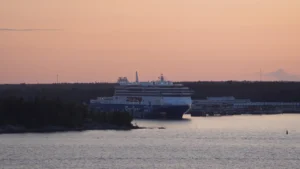 Kapellskär Die Finnlines Fähre Finnsirius im Hafen von Kapellskär.