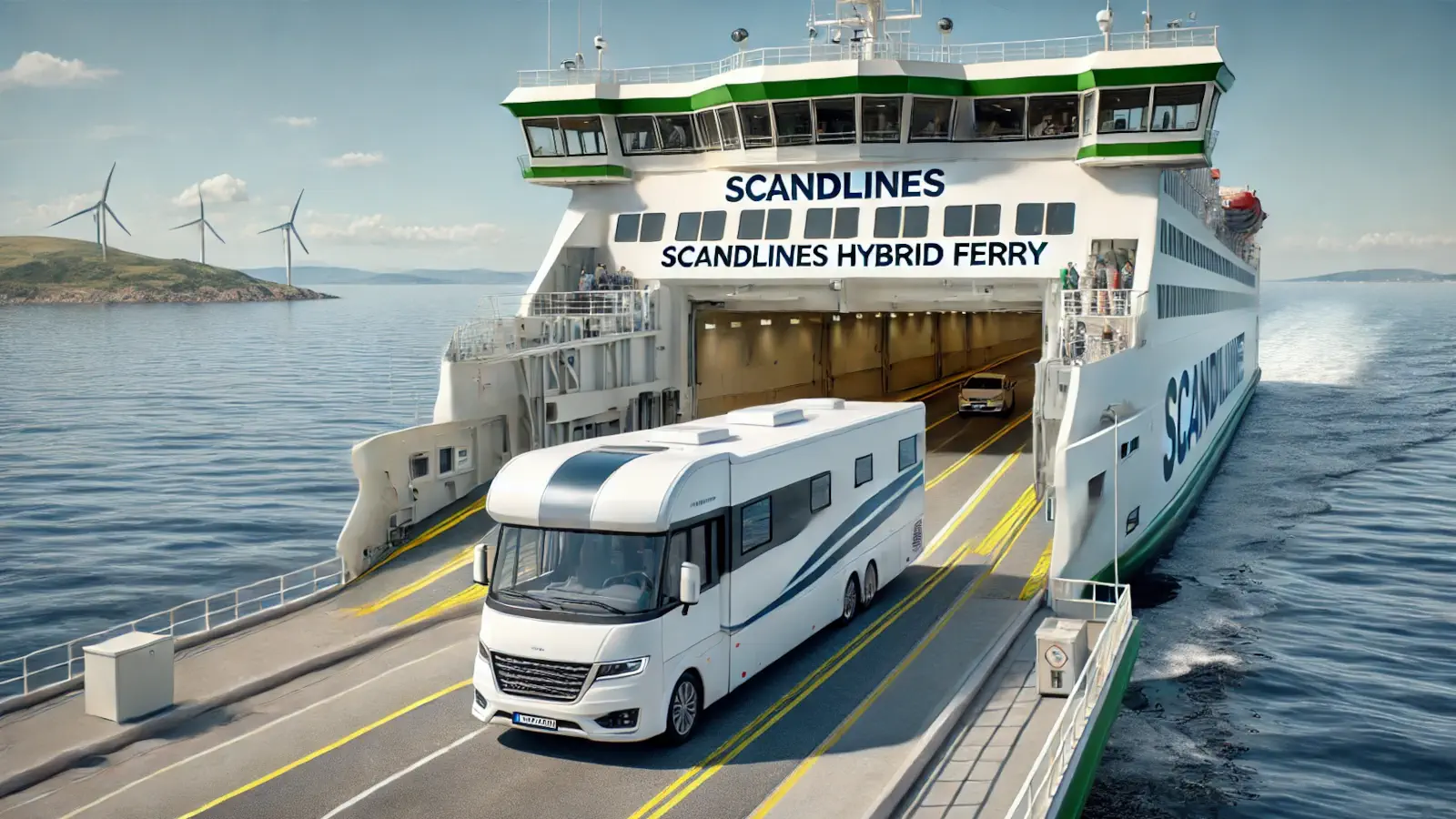 Scandlines Camper Ticket mit günstigen Preisen für Wohnmobile und PKW mit Wohnwagen.