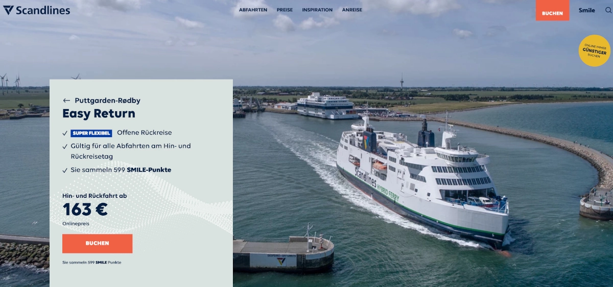 Scandlines Easy Return Ticket 2023