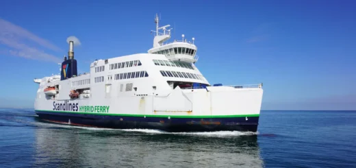Die Scandlines-Fähre Prins Richard auf dem Weg von Deutschland nach Dänemark.