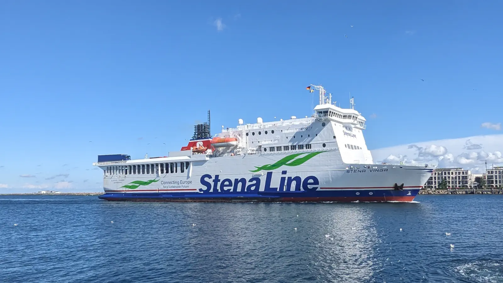 Die Stena Line Fähre Stena Vinga.