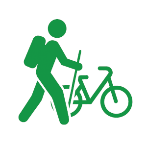 Wandern und Radfahren