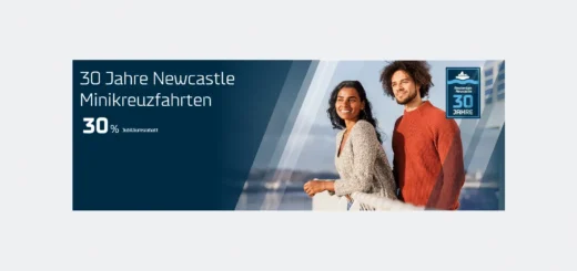 DFDS Jubiläumsangebot mit 30% Rabatt auf die Minikreuzfahrt nach Newcastle.