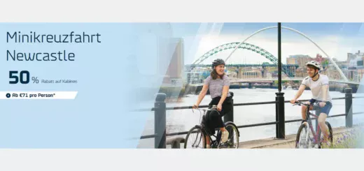 DFDS Frühlingsangebot mit 50% Rabatt auf die Minikreuzfahrt Amsterdam-Newcastle