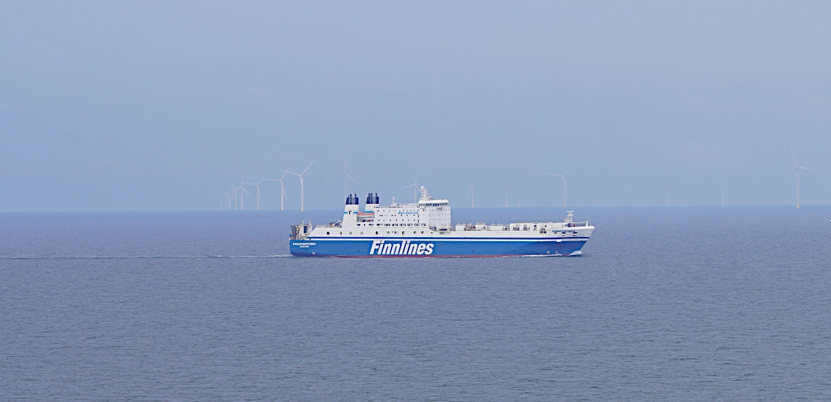 Finnlines Fähre Finnpartner auf dem Weg von Travemünde nach Malmö