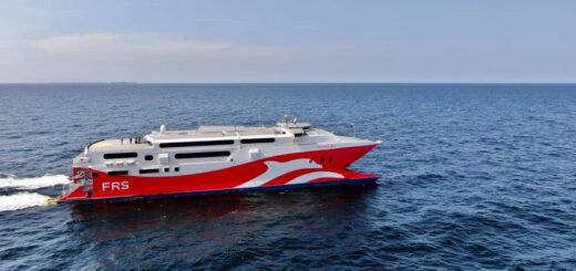 Skane Jet auf der Ostsee unterwegs von Sassnitz-Mukran nach Ystad.