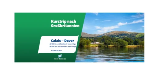 Irish Ferries Angebot für die Fähre Calais-Dover.