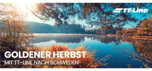 TT-Line Herbstangebote mit bis zu 30% Rabatt.